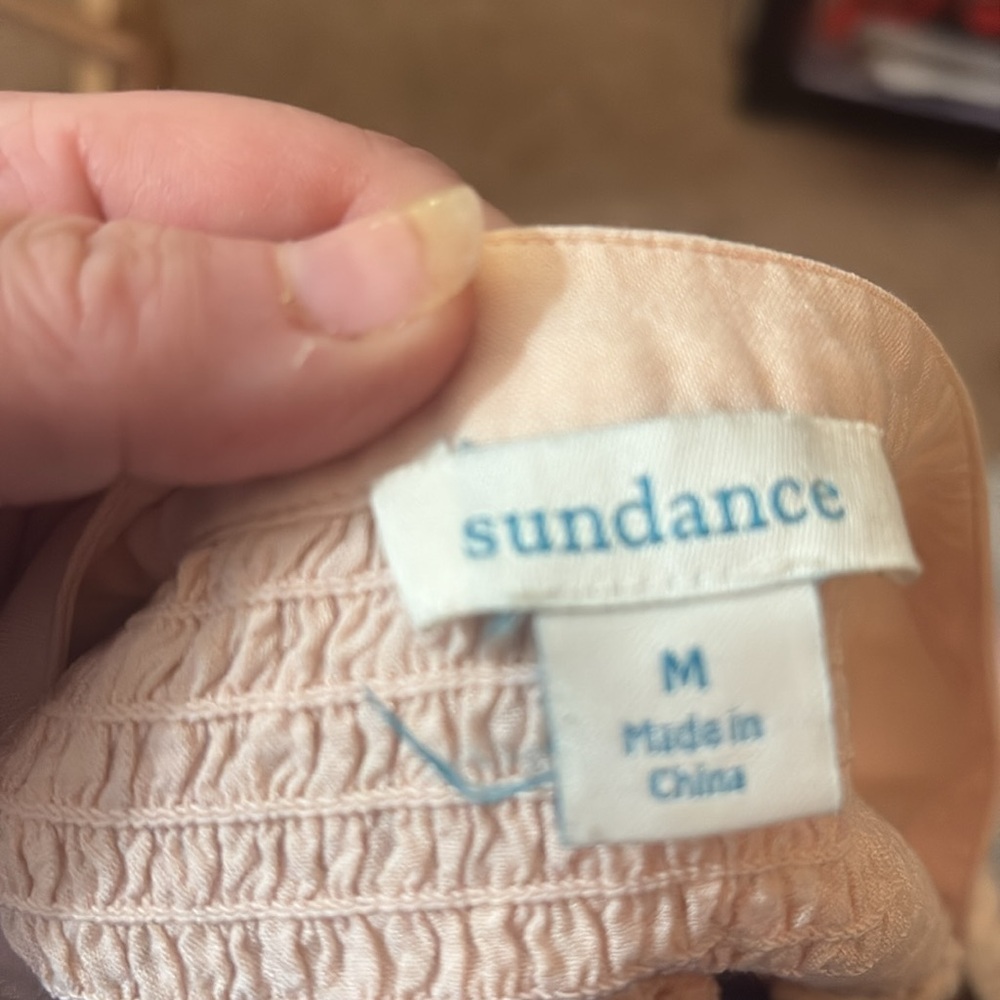 Sundance Gentle Breeze Blouse Pin-tuck Long Sleeve Top - Picture 4 of 6